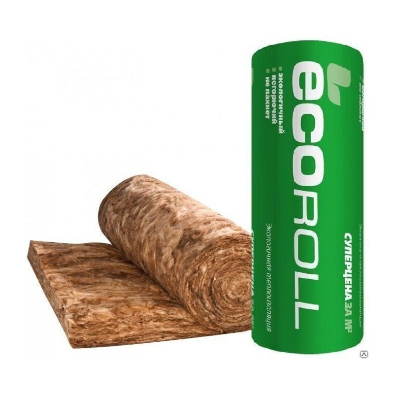 Экологическая теплоизоляция ECOROLL 50х1220х8200мм (20 м2)