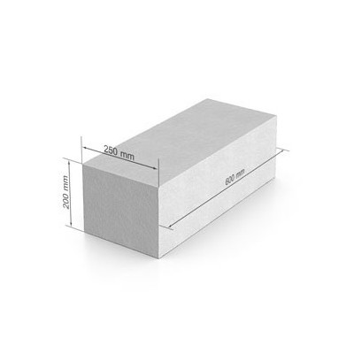 Газобетон UDK_SB 400 600х200х250