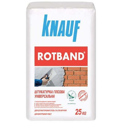 Штукатурка гіпсова стартова Knauf Rotband, 25 кг