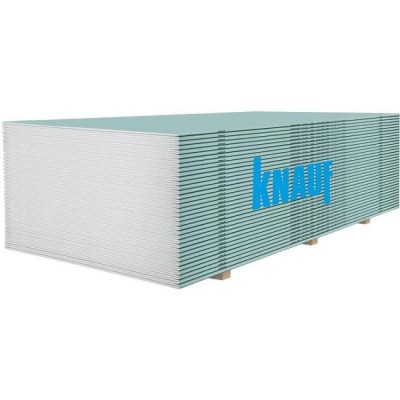 ГИПСОКАРТОН СТЕНОВОЙ 12,5*1,2*3,0м влага KNAUF